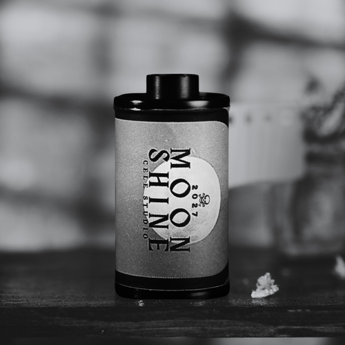 Image showing CELE STUDIO - MOONSHINE ISO 200 branded 35mm film canister