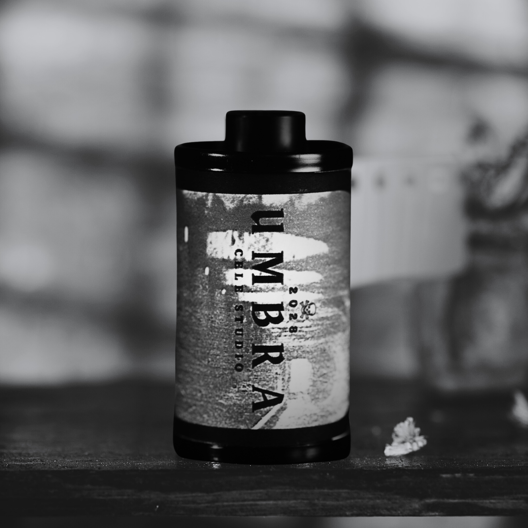 Image showing CELE STUDIO - UMBRA ISO 100 branded 35mm film canister